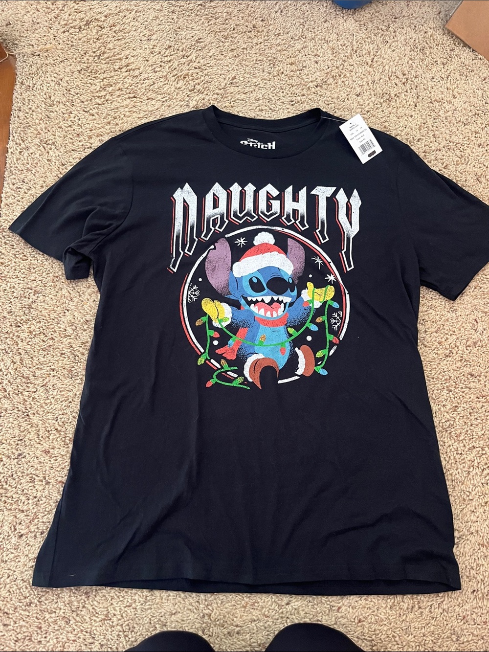 Disney Black Stitch Holiday Graphic Tee